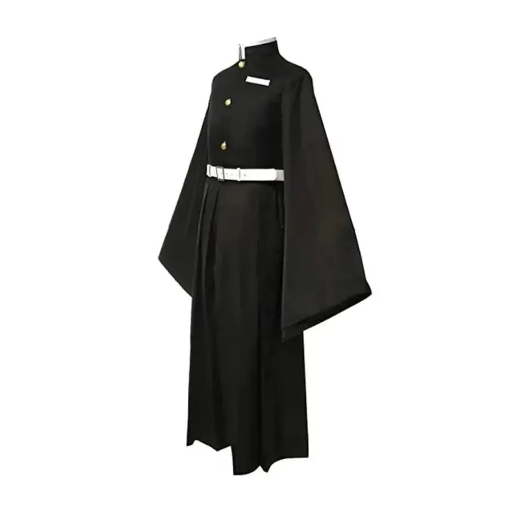 Kids Anime Cosplay Costume High Collar Jacket Wide Leg Pants Gold Buttons Halloween