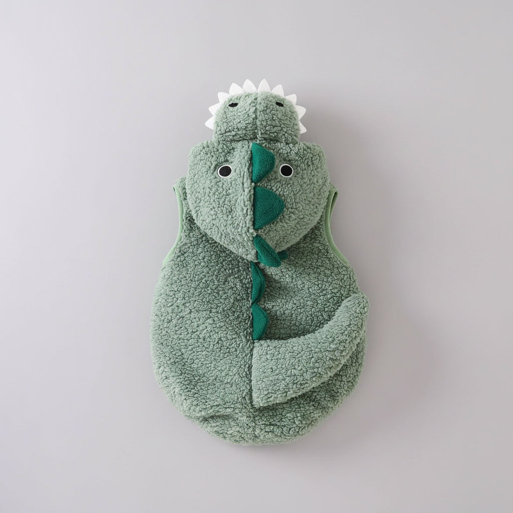Kids Baby Dinosaur Costume Hooded Romper Spikes Tail Toddler T-Rex Halloween