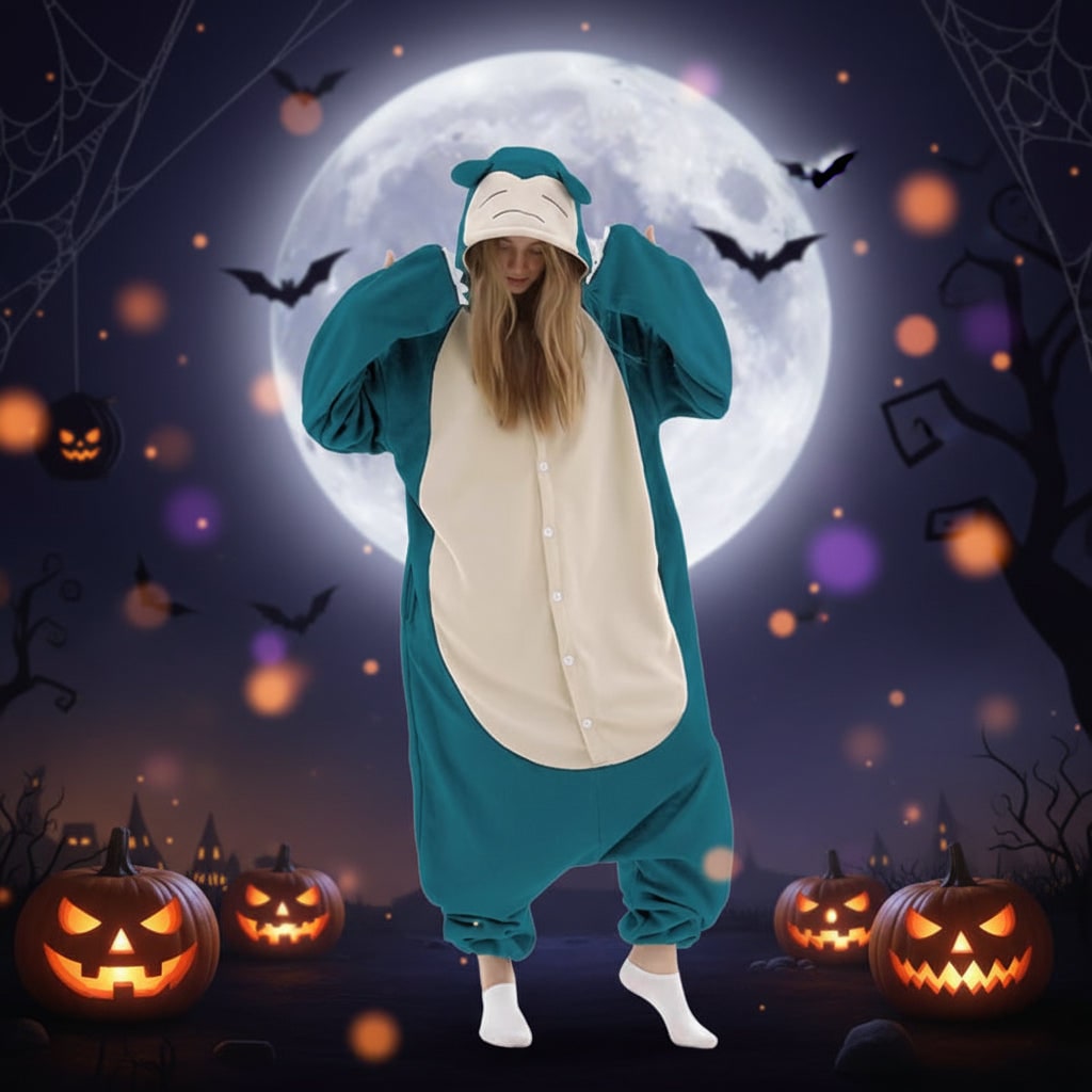 Kids Christmas Onesie Pajamas with Character Hood and Fleece Xmas Party