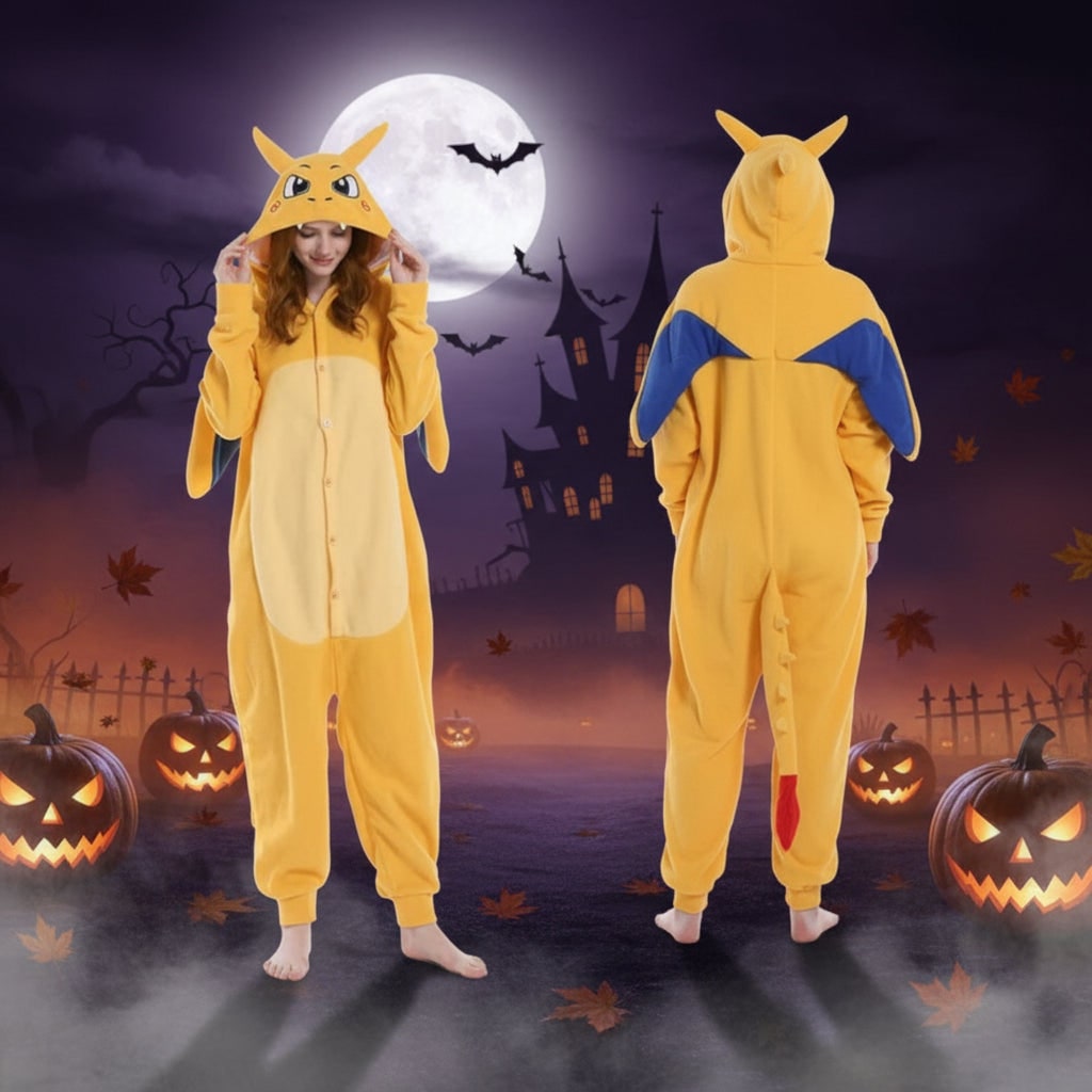 Kids Christmas Onesie Pajamas with Character Hood and Fleece Xmas Party