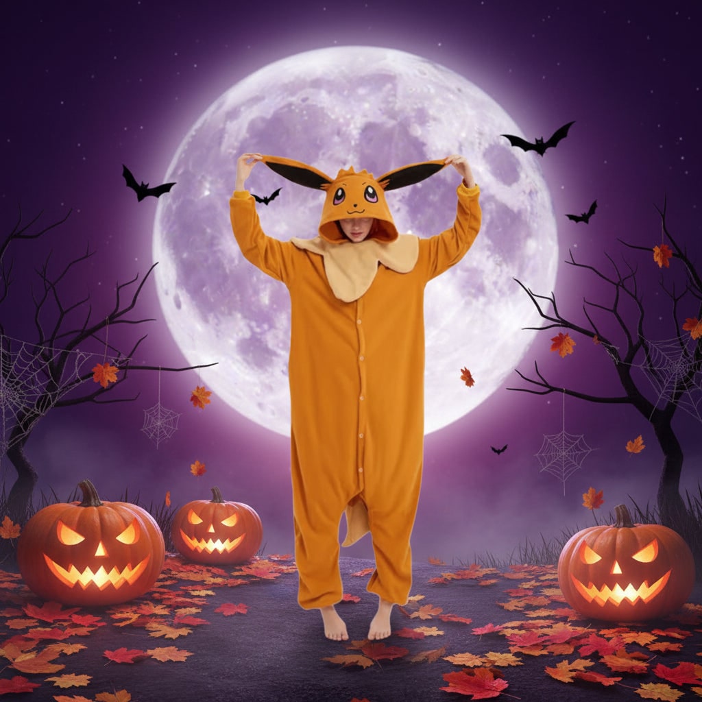 Kids Christmas Onesie Pajamas with Character Hood and Fleece Xmas Party