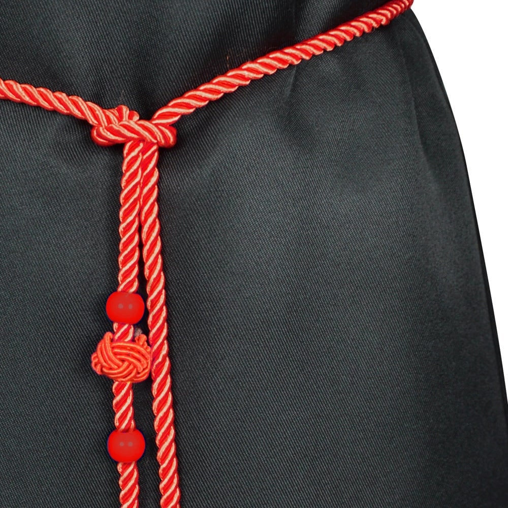 Kids Korean Hanbok Costume with Hat and Silver Chain Halloween Cosplay