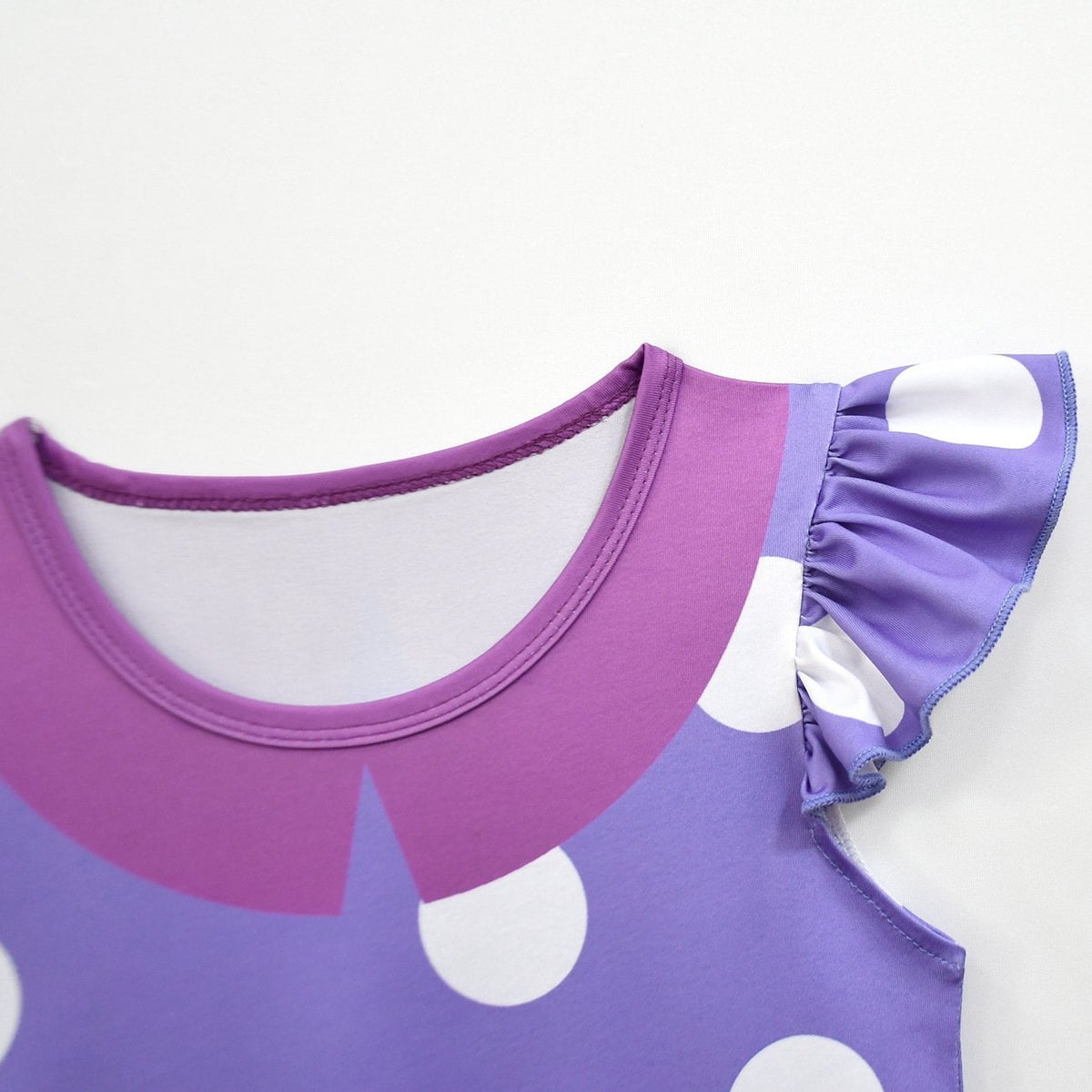 Kids Princess Polka Dot Ruffle Dress Costume Pirate Halloween