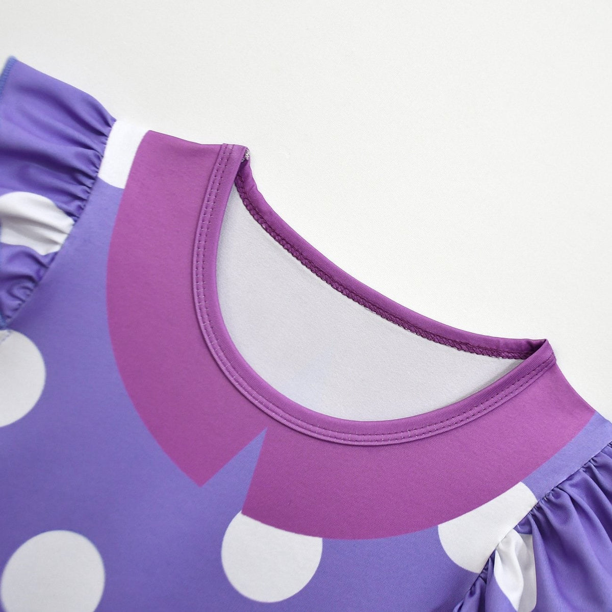 Kids Princess Polka Dot Ruffle Dress Costume Pirate Halloween