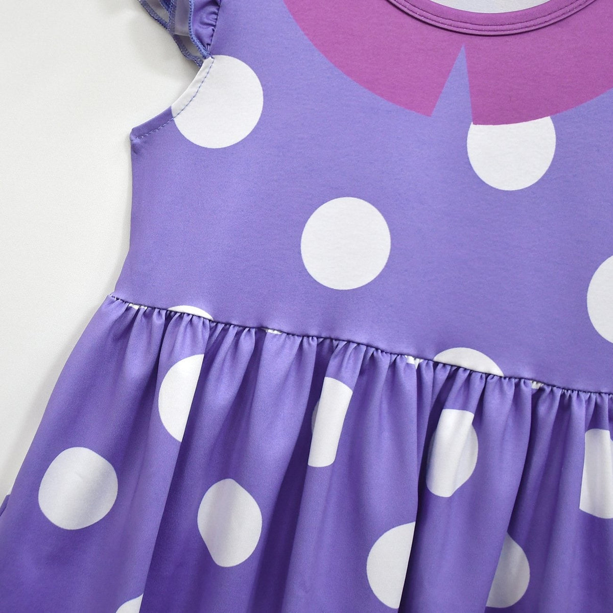 Kids Princess Polka Dot Ruffle Dress Costume Pirate Halloween