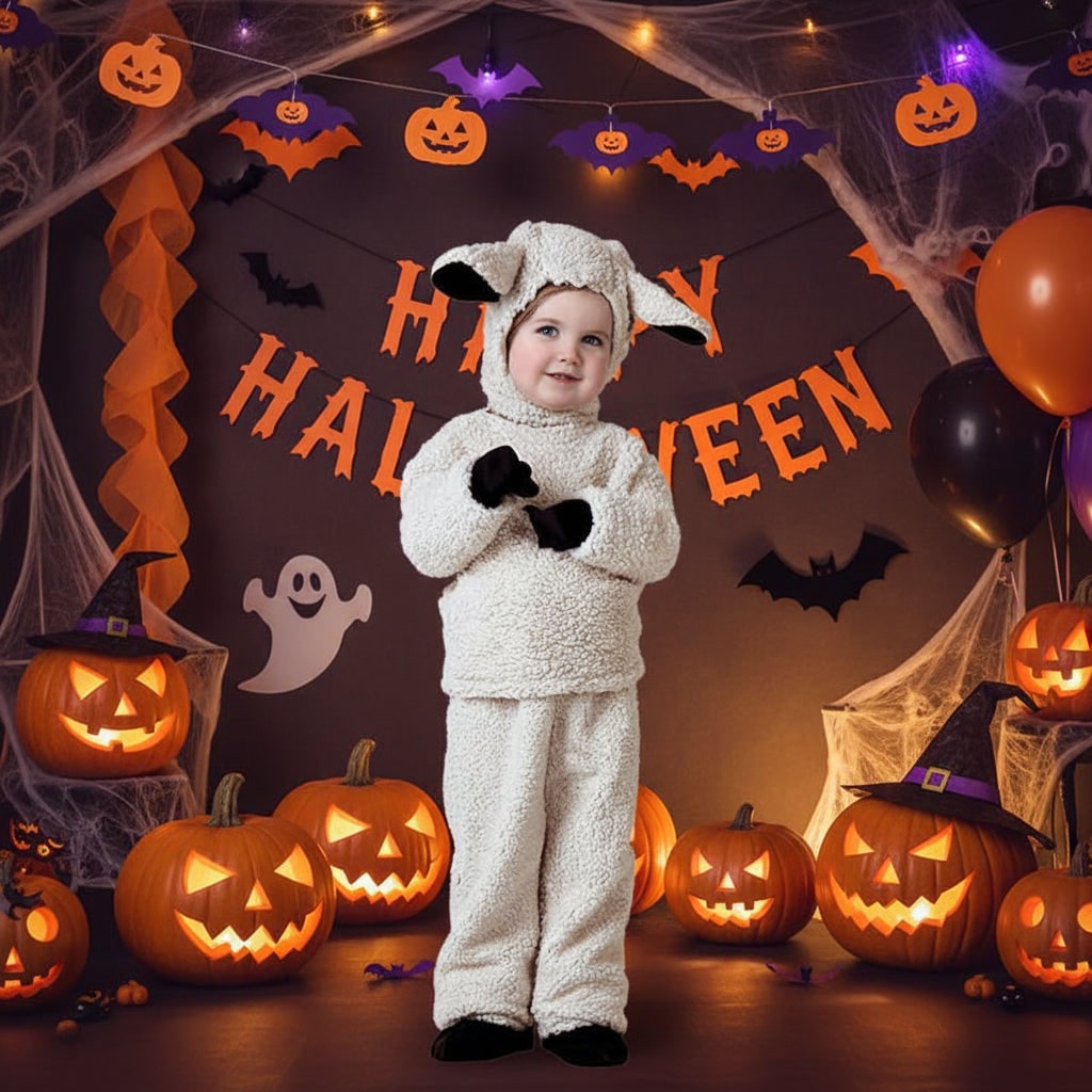 Kids Animal Costume Dinosaur Pirate Vampire with Plush Hood and Mittens Halloween