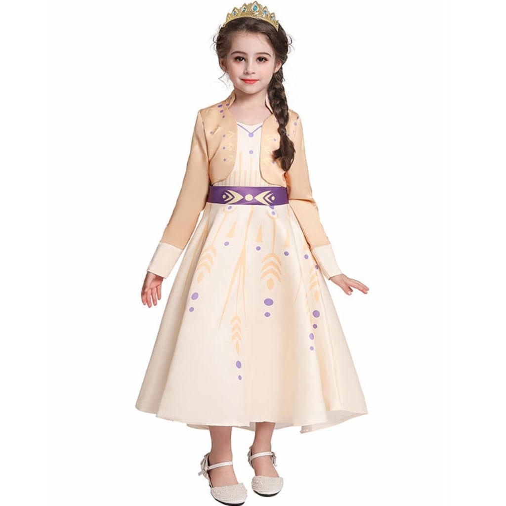 Kids Princess Costume Dress Up with Tiara and Scepter Halloween
