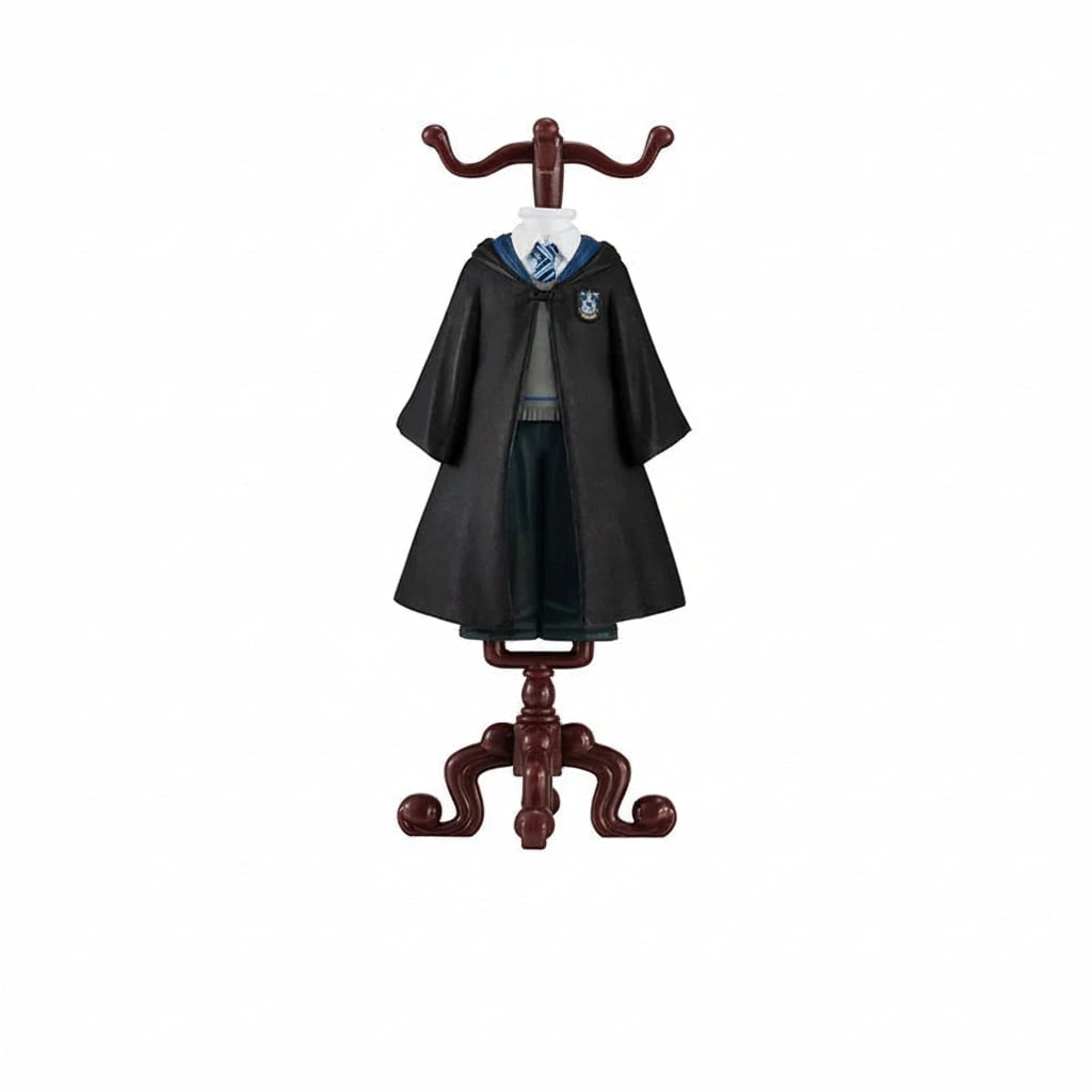 Wizard Collectible Figurine with School Uniform Robe and Display Stand