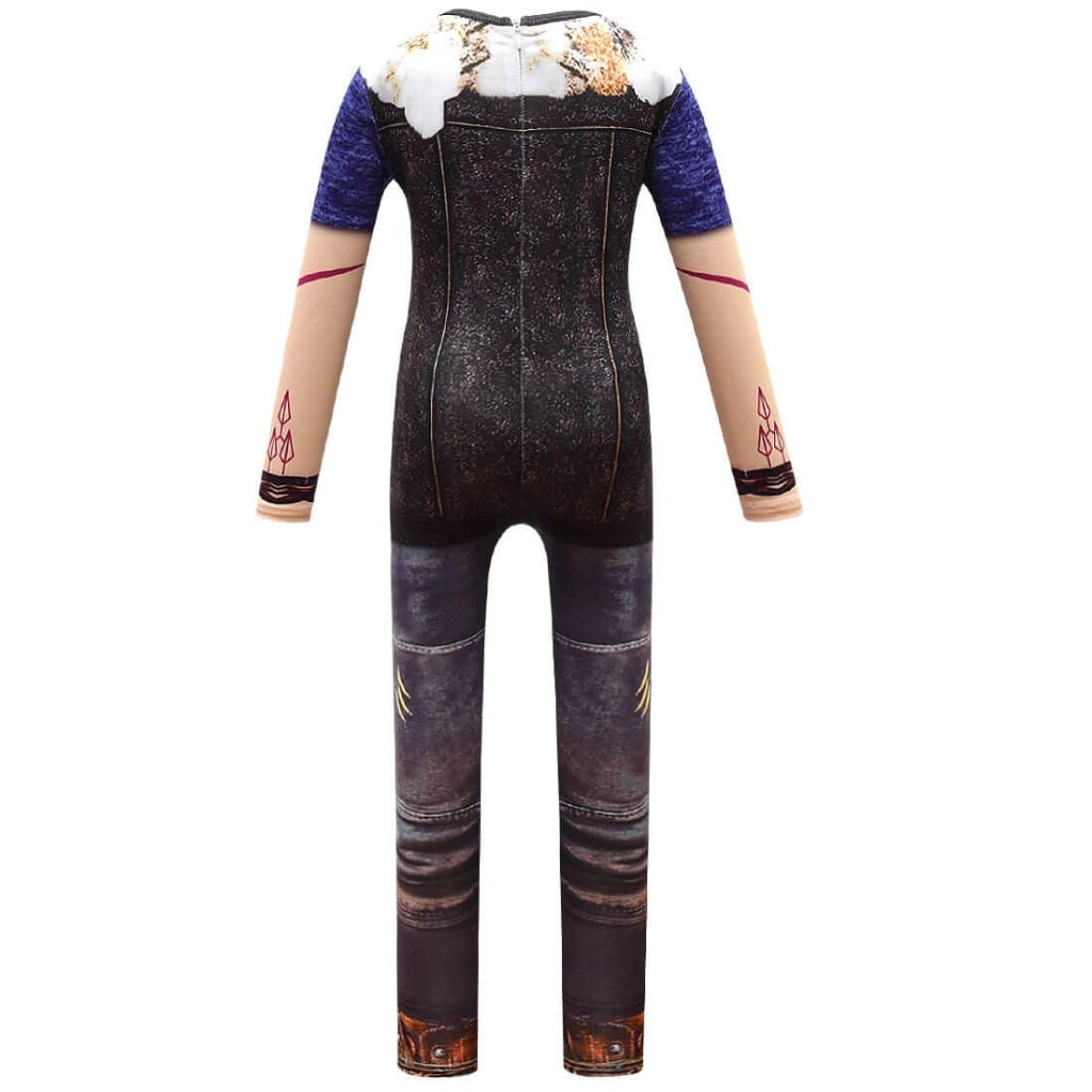 Kids Werewolf Costume Zip Up with Realistic Printed Details Halloween