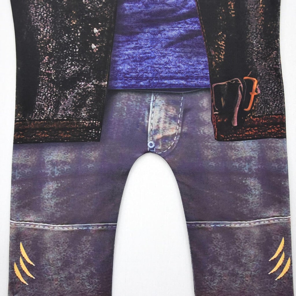 Kids Werewolf Costume Zip Up with Realistic Printed Details Halloween