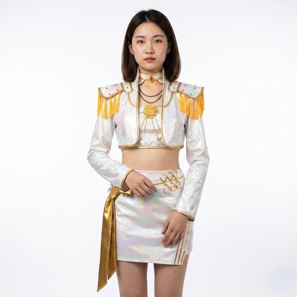 Kpop Stage Maid Outfit Cosplay Costume Set