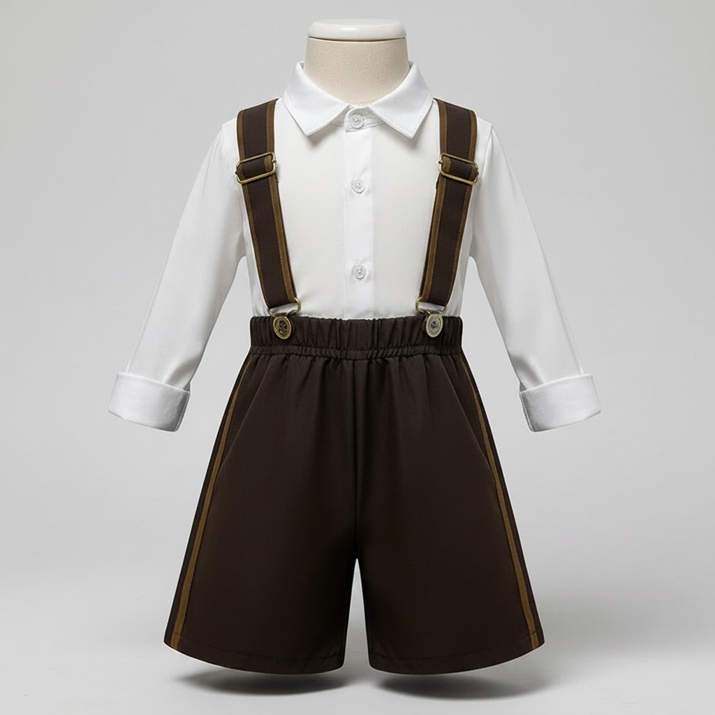 Mens Oktoberfest Costume Lederhosen Dirndl Suspenders Lace Up Corset Bodice Halloween