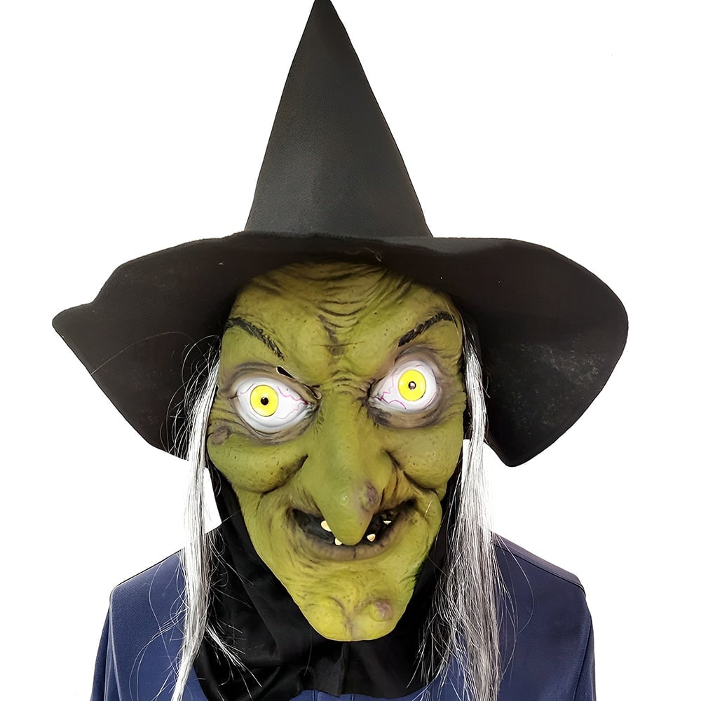 Mens Realistic Silicone Old Man Mask Facial Hair Chest Bib Halloween