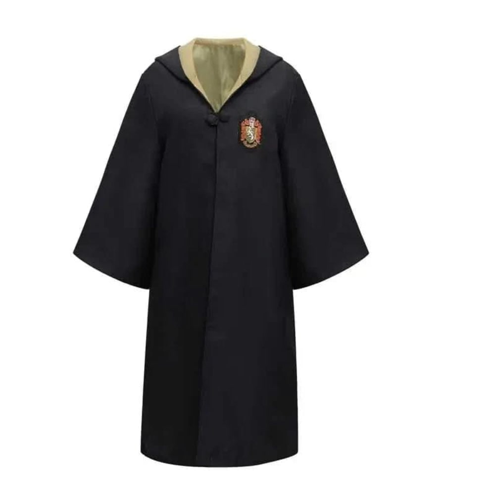 Wizard Robe Costume Hooded with Embroidered Crest Halloween