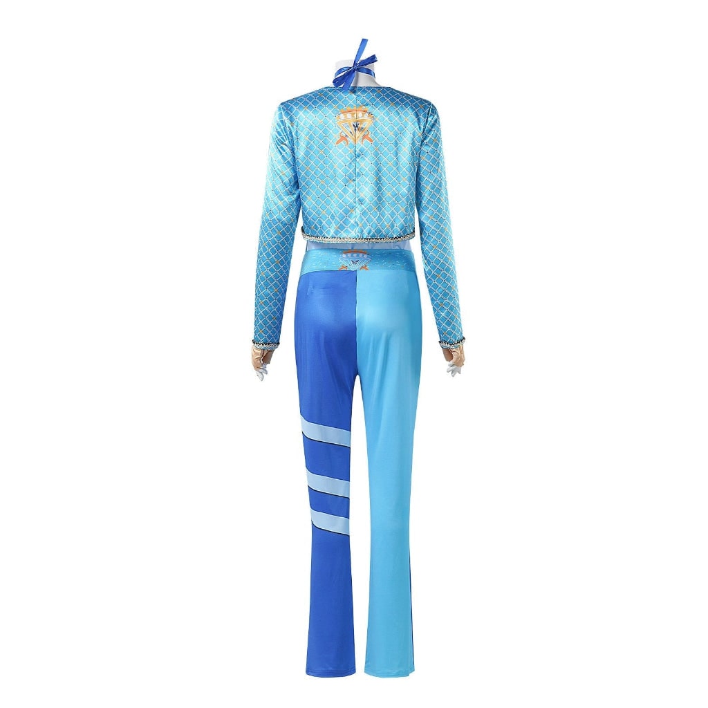 Womens Cosplay Character Costume Cropped Jacket and Pants Two Piece Halloween