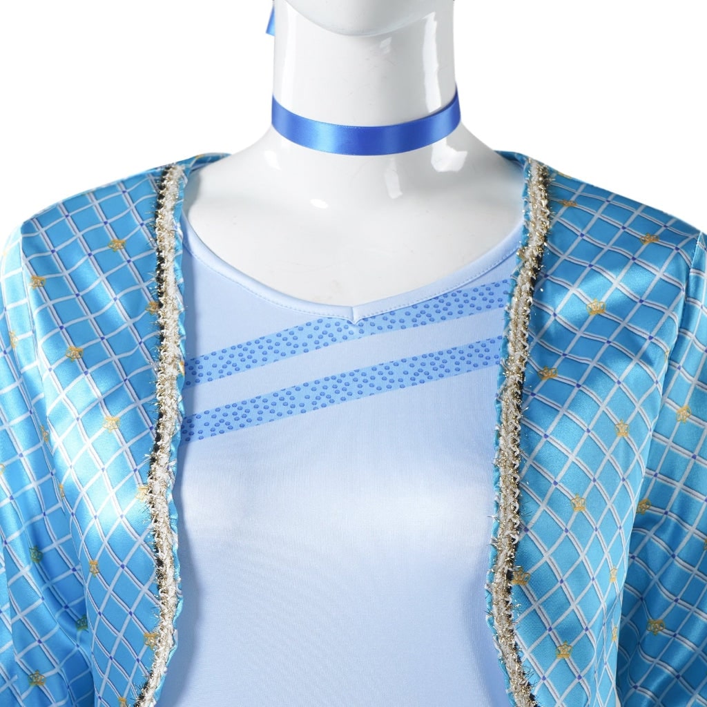 Womens Cosplay Character Costume Cropped Jacket and Pants Two Piece Halloween